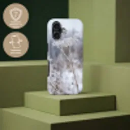 Schermbloem - Rijp - Kristallen - Winter - Delicaat Toughcase MagSafe Apple iPhone 17 klein -USP_PrintM_FR