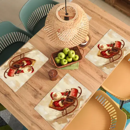 Kerst - Slee - Kerstman Placemat vinyl groot -zzsfeer5_Kitchenyeah-website