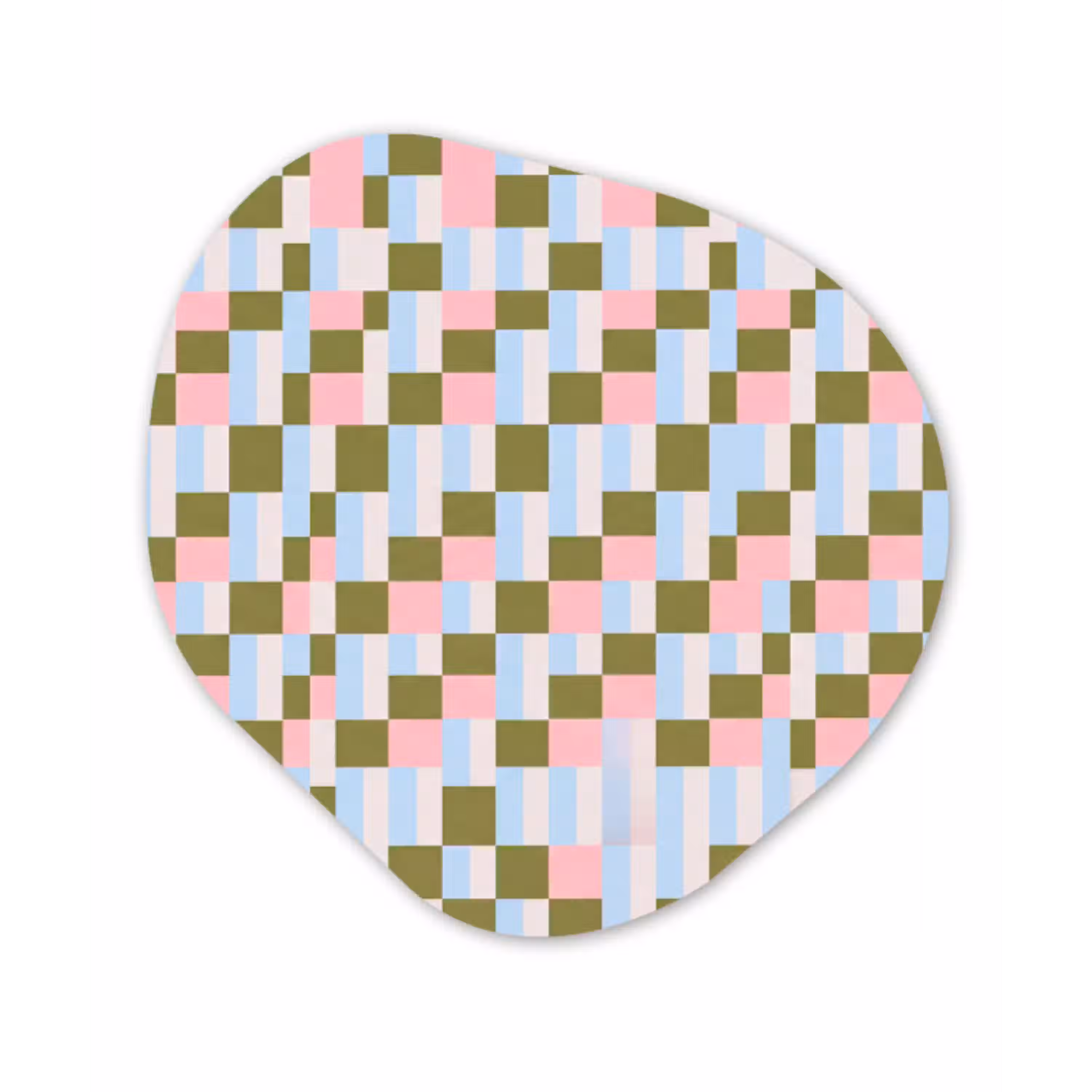Patroon - Geometrisch - Abstract - Kleurrijk - Modern Wandcirkel Organisch Forex 3mm klein -3d