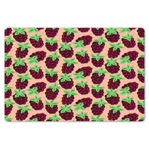 Frambozen - Rood - Roze - Kroonbladeren Placemat vinyl groot 368 -zzsfeer1_Kitchenyeah-website