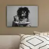 Vrouw - Pasta - Zwart - Wit canvas 2cm klein -sfeer3