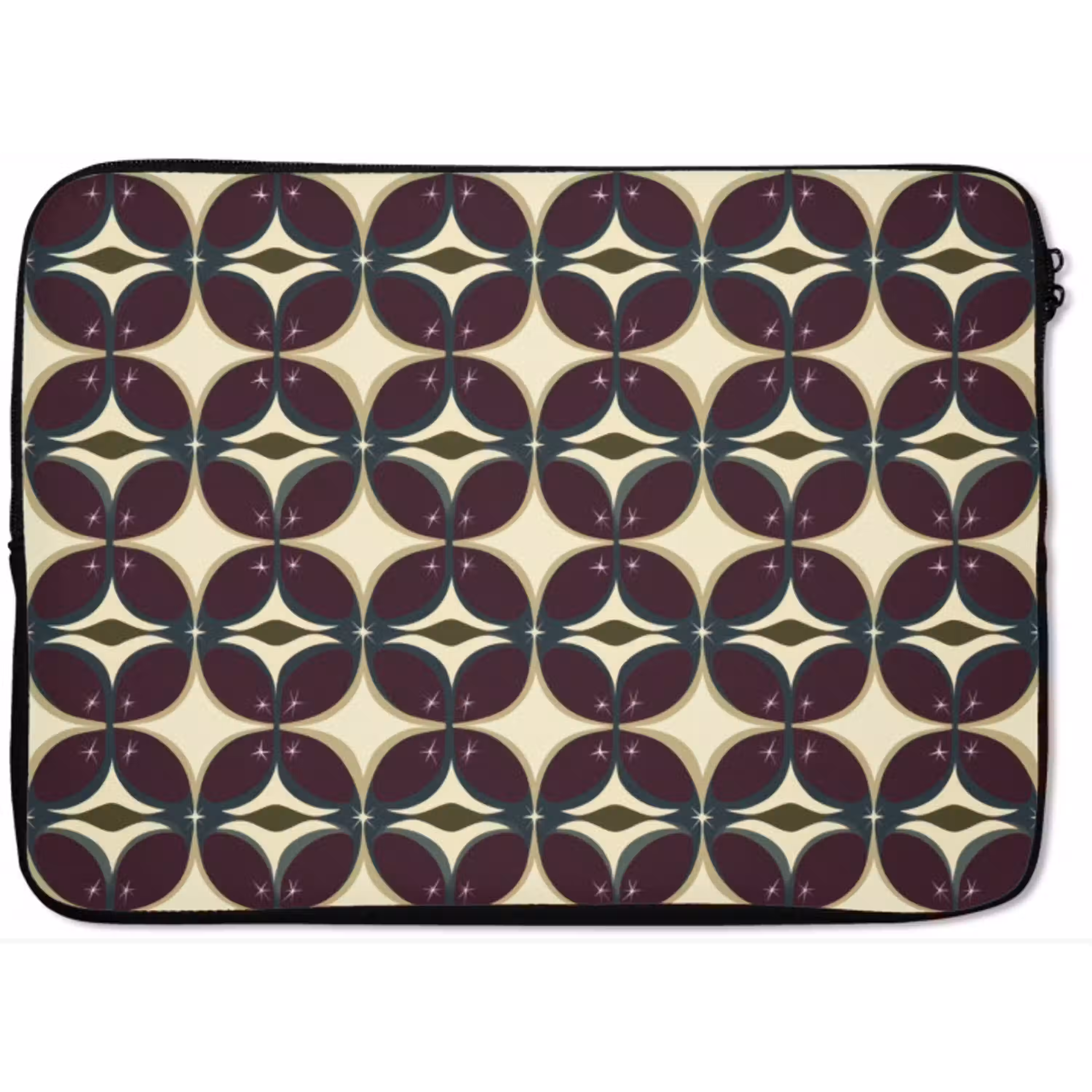 Cirkel - Retro - Kleurrijk laptophoes neopreen klein 279 -zkaufland3dotto