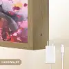 Paard - Dieren - Meisje - Roze Light Box met batterij (Wandlamp kind) middel -USP_websiteoplaadbaarNL
