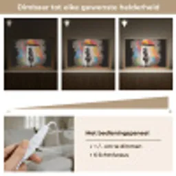 Meisje - Kunst - Paraplu - Graffiti - Kleuren - Muur Light Box met kabel (Tafellamp) klein -USP_dimbaarNL