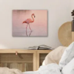 Flamingo - Water - Roze PET vilt klein -sfeer3