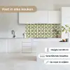 Botanisch - Retro - Groen keuken achterwand 2 middel 871 -sfeer4_NL