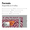 New era - Bordeaux - Zebraprint Muismat XXL klein -zsfeer5_frans