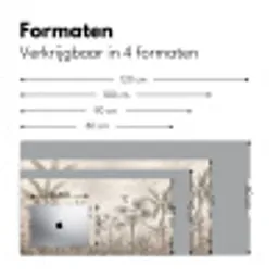 Jungle - Banenboom - Kolibrie - Beige Muismat XXL klein -sfeer5