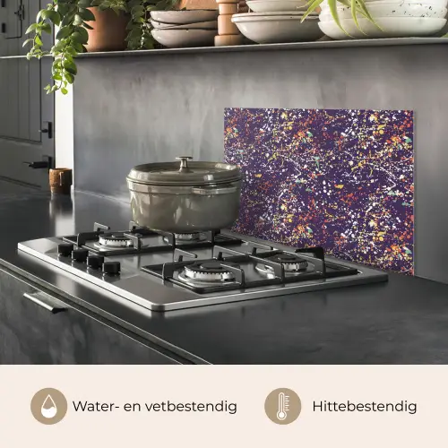 Spat - Abstract - Stippen keuken achterwand spatscherm klein 900 -usp_NL
