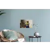 Het melkmeisje - Schilderij van Johannes Vermeer Muursticker klein -plant