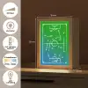 Voetbal - Tactiek - Spel - Groen - Blauw Light Box met kabel klein -USP_NL