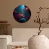 Standbeeld - Zeebodem - Koraal - Kleurrijk Wandcirkel kunststof plaat 5mm dik klein -sfeer1