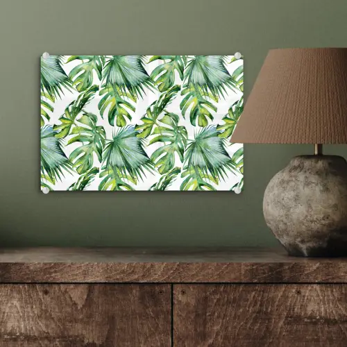Monstera - Palmblad - Jungle - Tropisch plexiglas 5mm klein -sfeer3