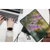 Sierlijke - Vlinder - Paarse - Bloemen laptophoes neopreen klein -bureau