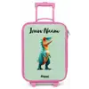 Dino - Dier - Groen - Oranje Kinderkoffer - Roze klein -zz3dotto