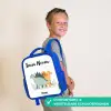 Dinos - Dieren - Sterren Kinderrugzak - Blauw middel -sfeer3_NL