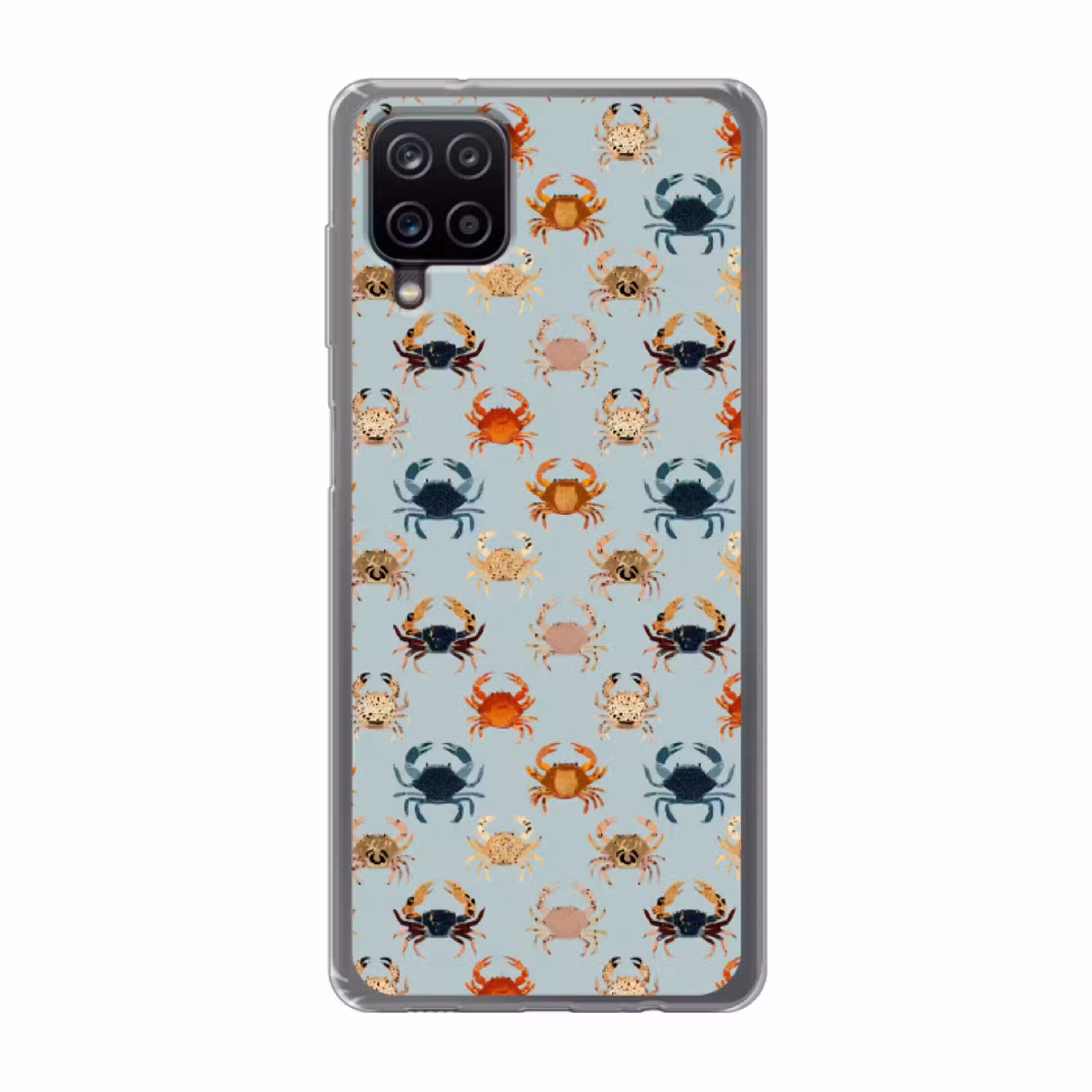 Krabben - Speels - Kleurrijk Telefoonhoesje Samsung Galaxy A12 klein 372 -3d