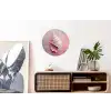 Schelp - Pastel - Pink Wandcirkel aluminium klein -kantoor