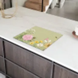 Botanisch - Bloemen - Kleurrijk Inductie beschermer vinyl 3mm middel -sfeer8