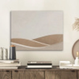 Abstract - Golven - Modern - Beige PET vilt klein -sfeer1
