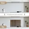 Vintage - Hout - Design - Structuur keuken achterwand spatscherm klein -voor_na_NL