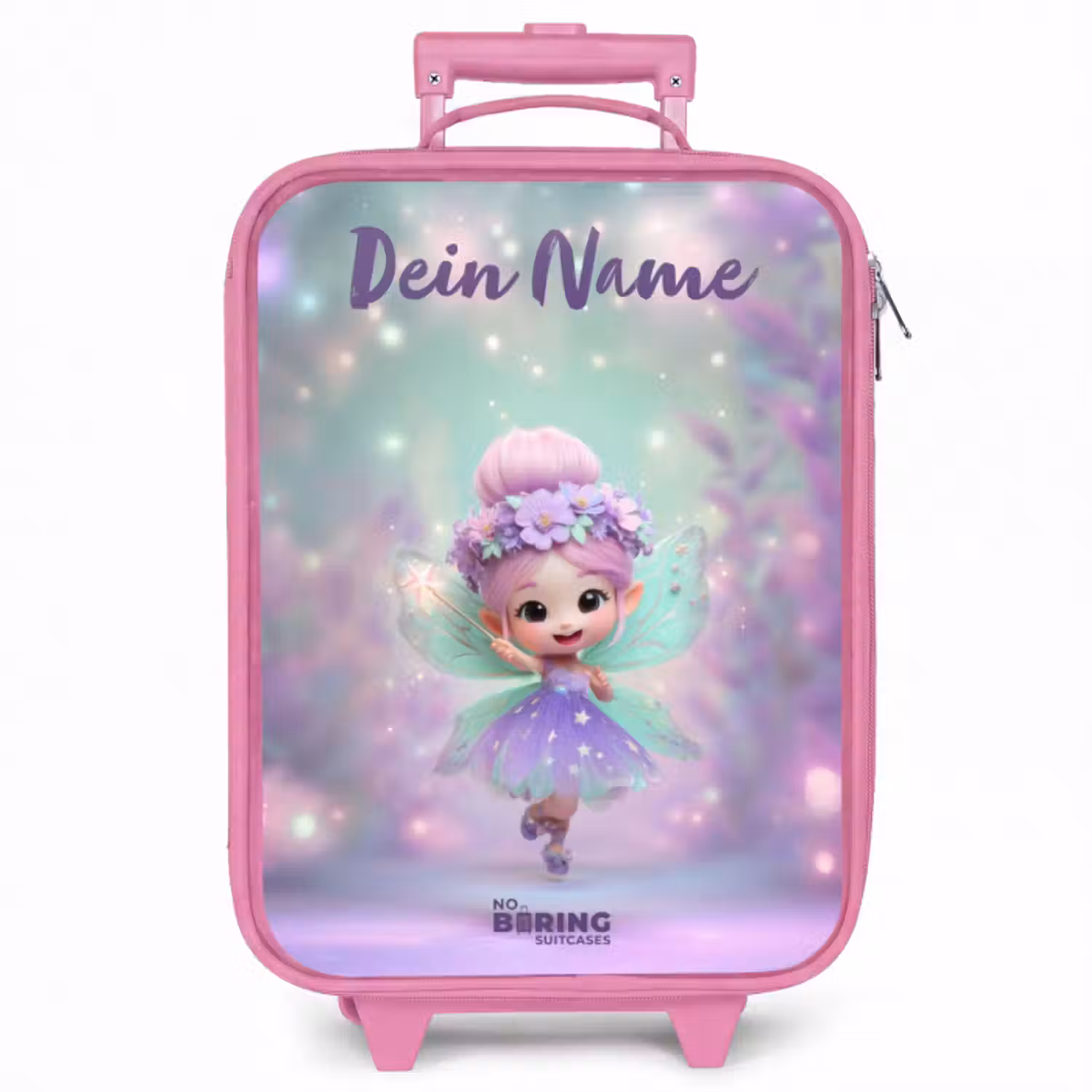 Kinderkoffer Rosa mit Name - Elf - Magie