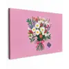 Bloemen - Quote - Kaartje - Kleurrijk canvas 2cm klein -z3d