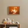 Voetballer - Oranje - Voetbal - Omhaal Light Box met batterij (Wandlamp kind) middel -sfeer2_kind