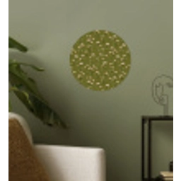 Landelijk - Bloemen -  Groen Wandcirkel behangsticker klein 186 -sfeer2