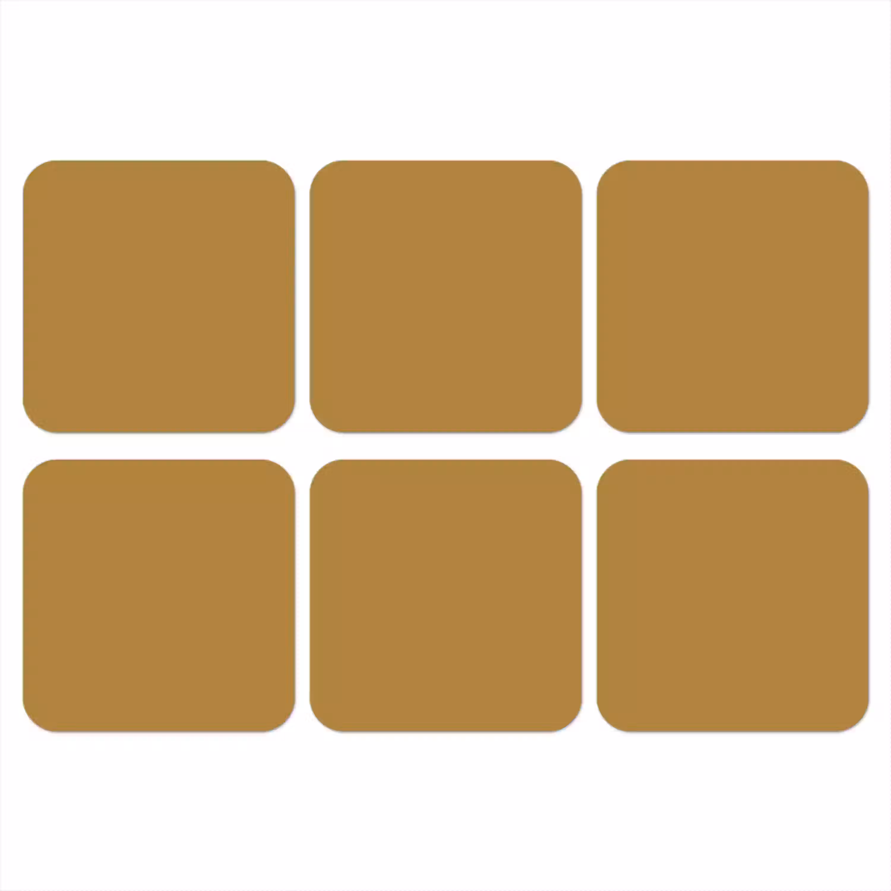 Rhythmic - Ochre - Geel onderzetter kurk middel 366 -3d