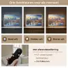 Zonsondergang Frankfurt - Stad - Skyline - Water Light Box met batterij (Wandlamp) middel -USP_lichtkleurNL