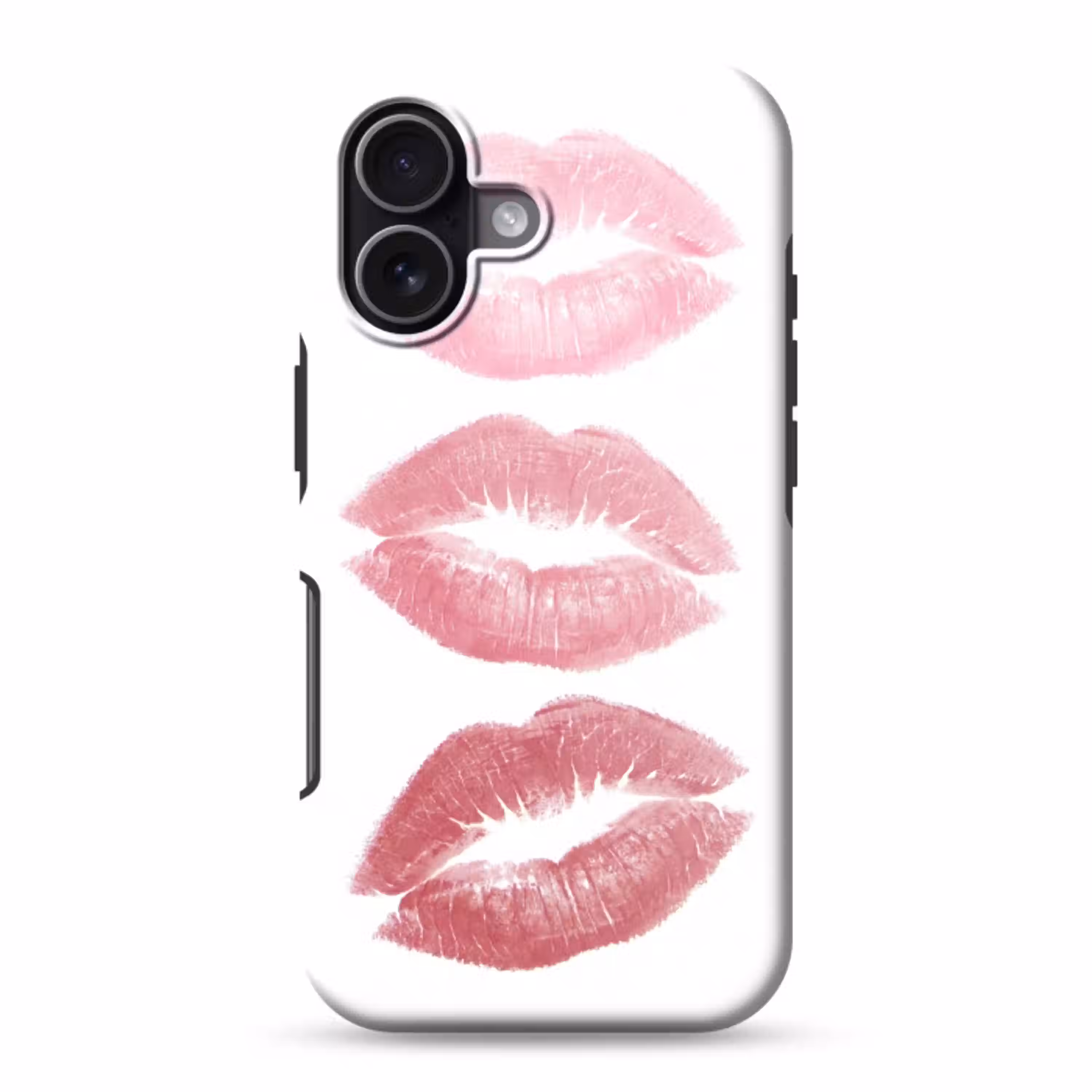 Lippen - Kusafdruk - Roze - Modern - Abstract Toughcase MagSafe Apple iPhone 17 klein -3d