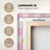 Valentijn - Love - Roze - Oranje KitchenYeah - Keuken - Canvas klein -ycloseup