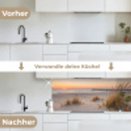 Pier - Zonsondergang - Strand keuken achterwand 2 middel -voor-na_DE