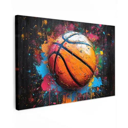 Graffiti - Basketbal - Verf - Sport canvas 2cm klein -z3d
