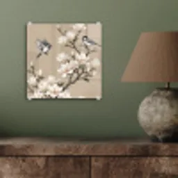 Oosters - Vogels - Beige plexiglas 5mm klein -sfeer3