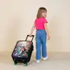 Dolfijn en vissen in onderwater bloemenwereld Kinderkoffer - Zwart klein -sfeer1