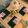Donkergroen - Tekst - Schaduw - Grafisch Placemat vinyl groot -zzsfeer5_Kitchenyeah-website
