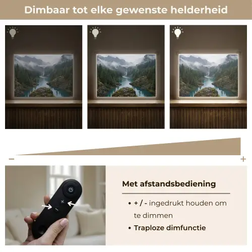 Waterval - Bomen - Bergen Light Box met batterij (Wandlamp) middel -USP_dimbaarNL