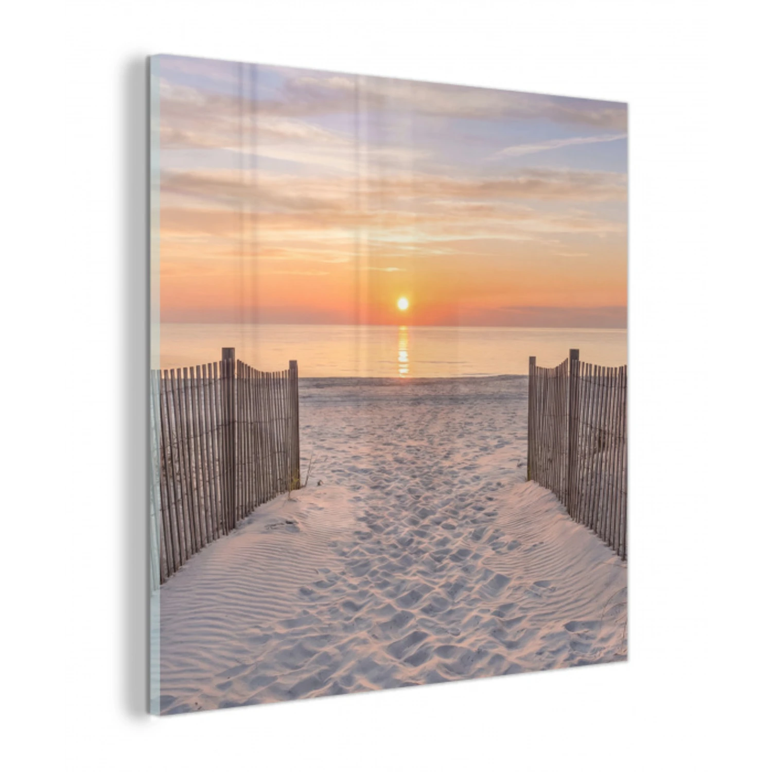 Zonsondergang - Strand - Zand plexiglas 5mm klein -z3d