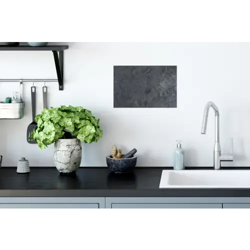Grijs - Beton - Leisteen - Structuur - Retro Muursticker klein -keuken