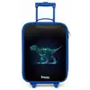 Digitale T-Rex in blauw lichtveld Kinderkoffer - Blauw klein -zz3dotto
