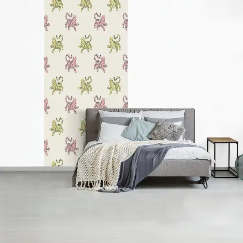 Dansend - Katten - Patroon fotobehang vinyl groot 64 -slaapkamer