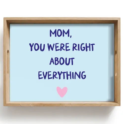Moeder - Quote - Blauw Dienblad Rechthoek middel -z3d_shopping