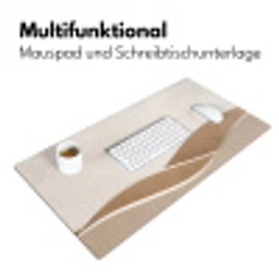 Abstract - Golven - Modern - Beige Muismat XXL klein -ysfeer4_duits