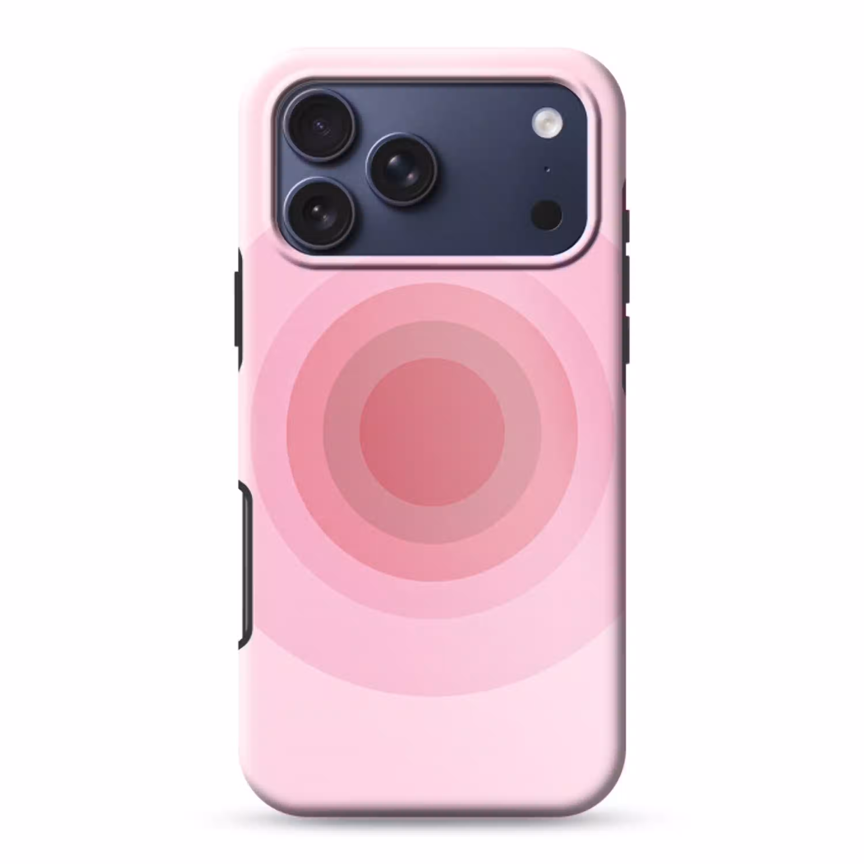 Patroon - Cirkels - Abstract - Roze - Modern Toughcase MagSafe Apple iPhone 17 Pro Max klein -3d