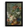 Stilleven met bloemen - Schilderij van Jan van Huysum fotolijst zwart zonder passe partout klein -3d