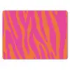 Zebraprint - Roze - Oranje - Dierenprint muismat rubber klein -3d