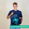 Omhaal in blauw neonvoetbal Rugzak - Zwart middel -sfeer7_NL