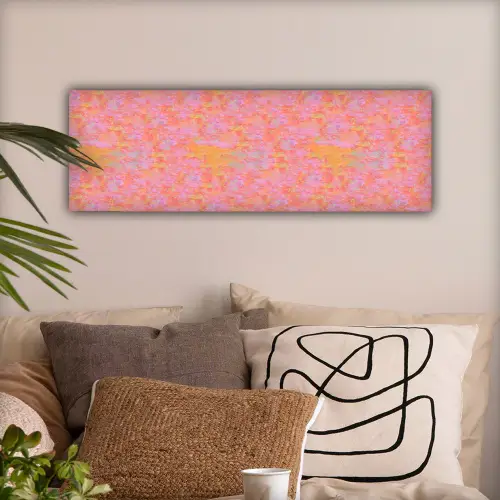 Vloeiend - Verf - Perzik canvas 2cm klein 828 -sfeer1